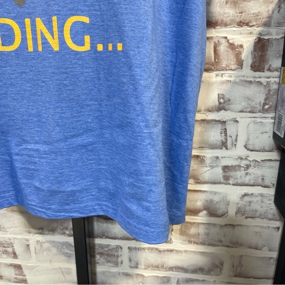 Gildan Heather Blue Tee camping vaca loading XL - Picture 4 of 7